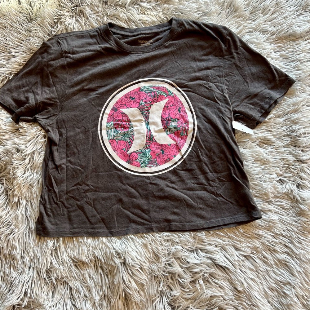 Hurley Graphic T Shirt Crop Top